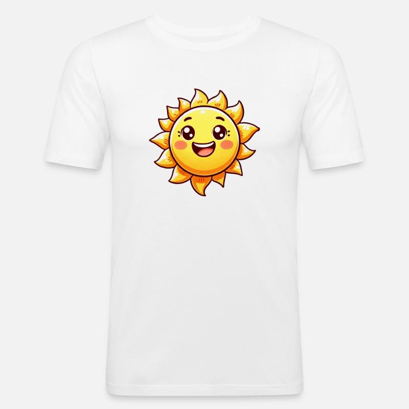 Sun Comic - Men's Slim Fit T-Shirt - white