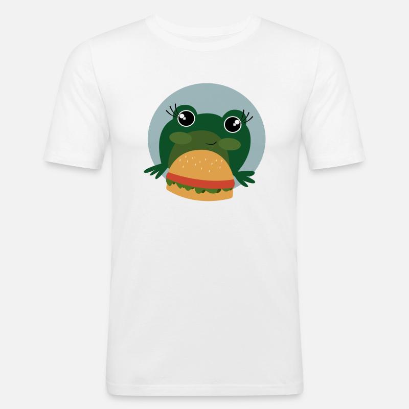 Frog - Männer Slim Fit T-Shirt - Weiß
