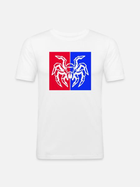 spider spider - Men's Slim Fit T-Shirt - white
