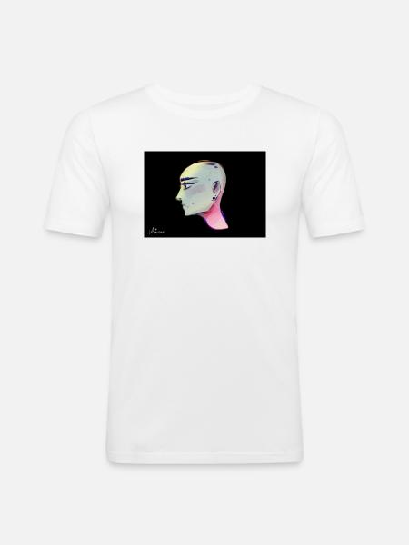 Blank by Ariane - Männer Slim Fit T-Shirt - Weiß