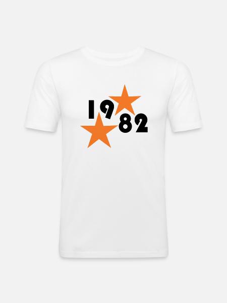 1982 - Men's Slim Fit T-Shirt - white
