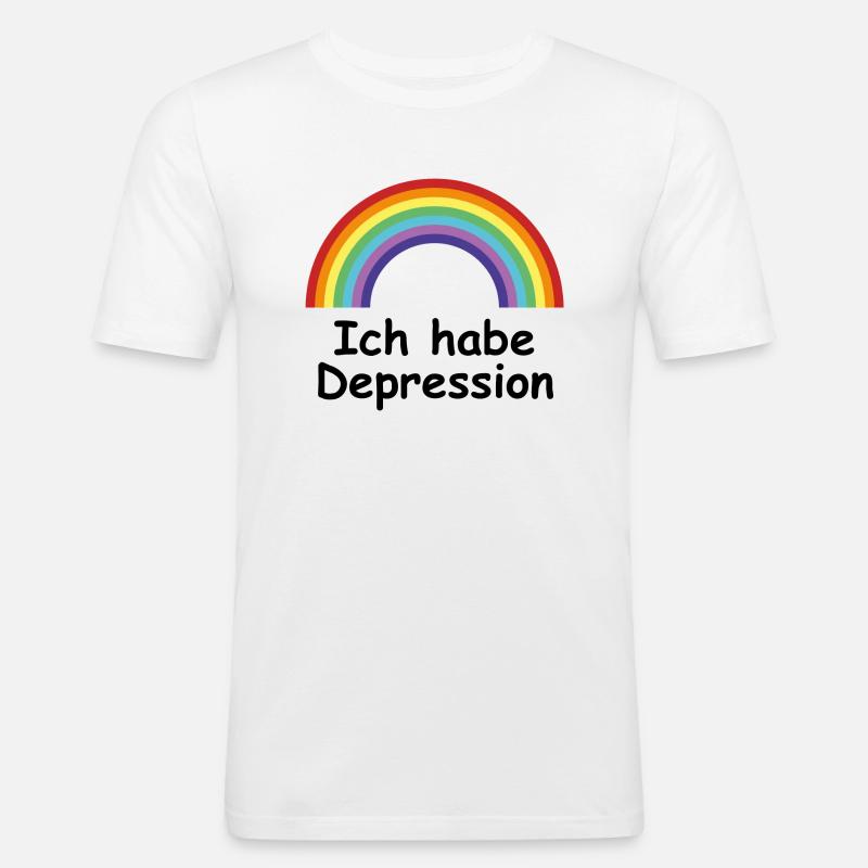spreadshirtdesign 1 path - Männer Slim Fit T-Shirt - Weiß