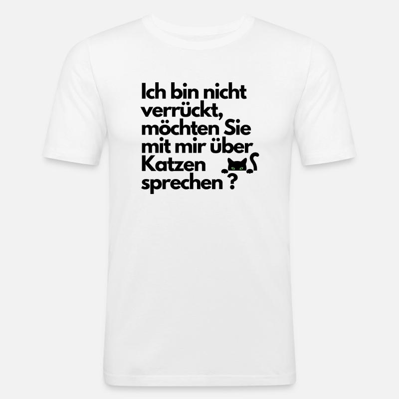 cats 2 - Männer Slim Fit T-Shirt - Weiß