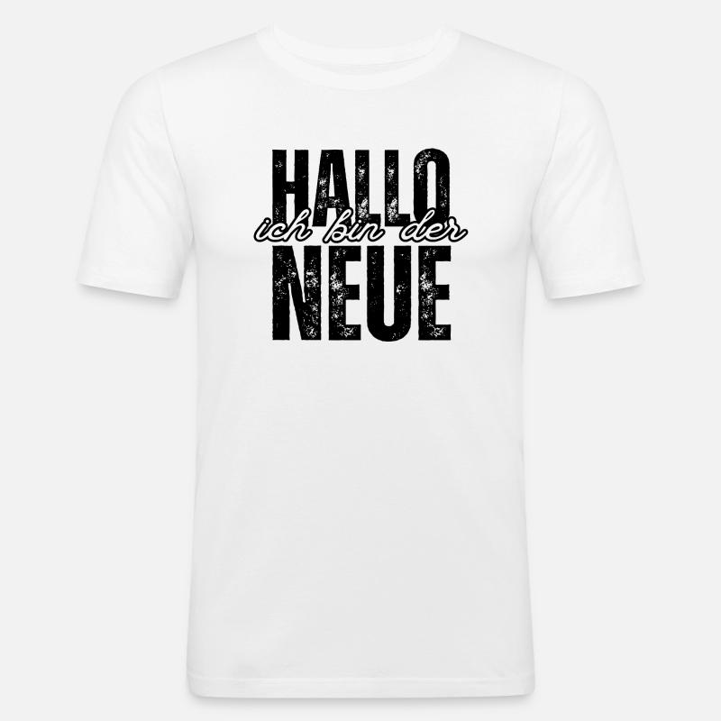 Ich bin der Neue - Männer Slim Fit T-Shirt - Weiß