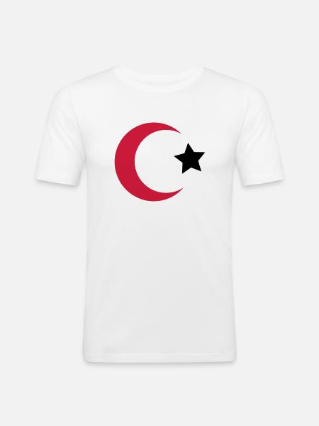 türkei - Männer Slim Fit T-Shirt - Weiß