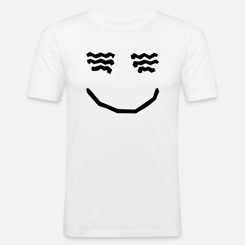 Sweat à capuche Pullover - T-shirt près du corps Homme - blanc