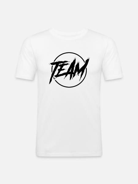 Team Circle - Men's Slim Fit T-Shirt - white