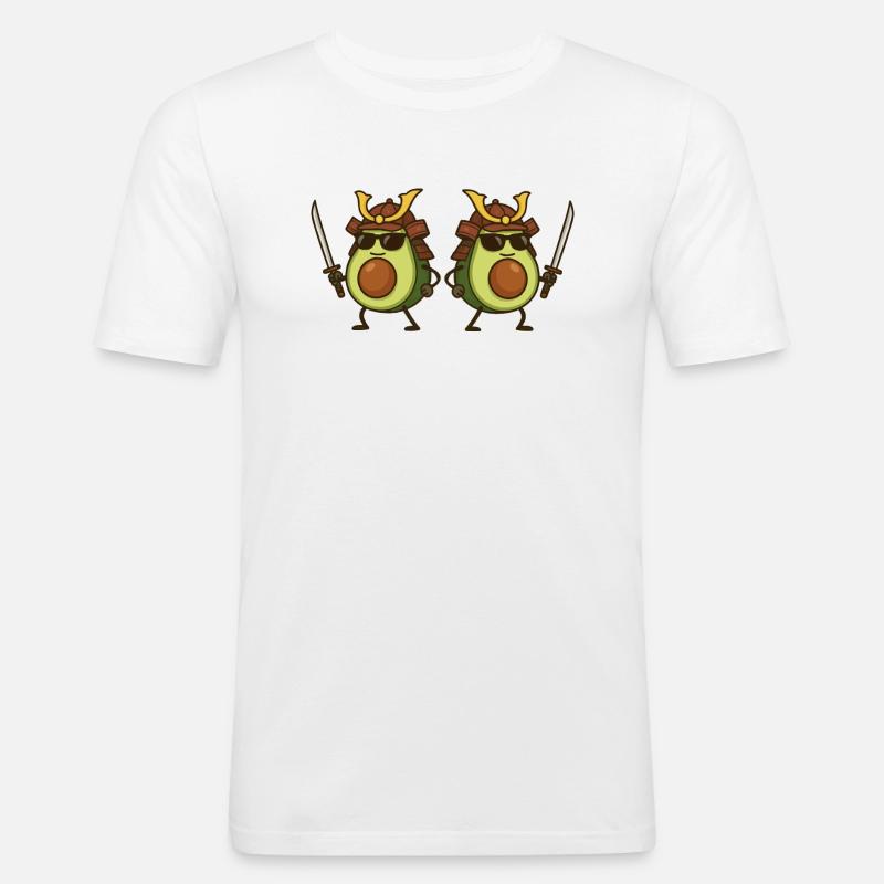Avocat Samouraï 2 - T-shirt près du corps Homme - blanc