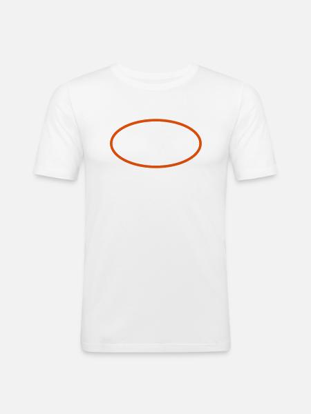 ellipse - Men's Slim Fit T-Shirt - white