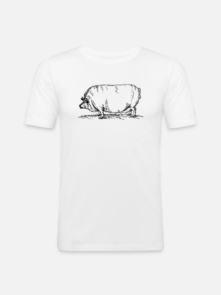 sow - Men's Slim Fit T-Shirt - white