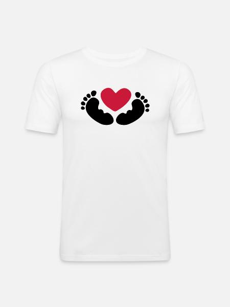 bébé - T-shirt près du corps Homme - blanc