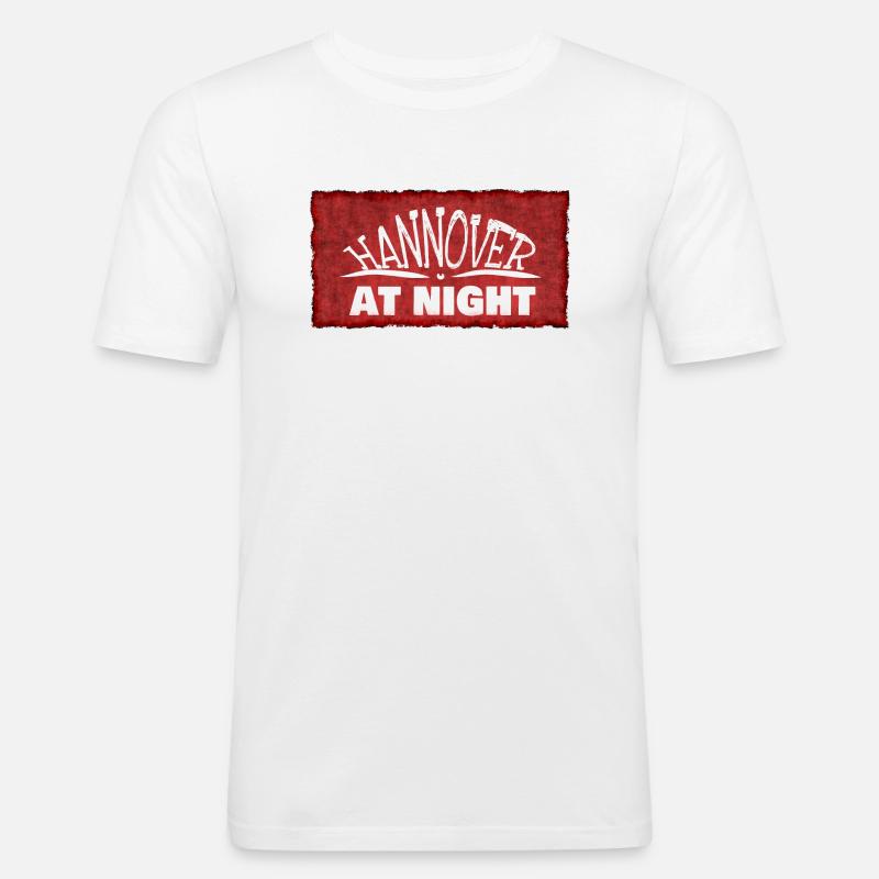 Hannover - Männer Slim Fit T-Shirt - Weiß