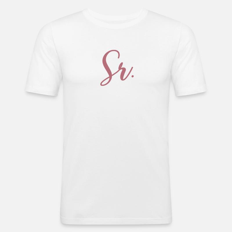 Sr. Verlobungsgeschenk Bräutigam wird Hochzeitsfeier - Männer Slim Fit T-Shirt - Weiß
