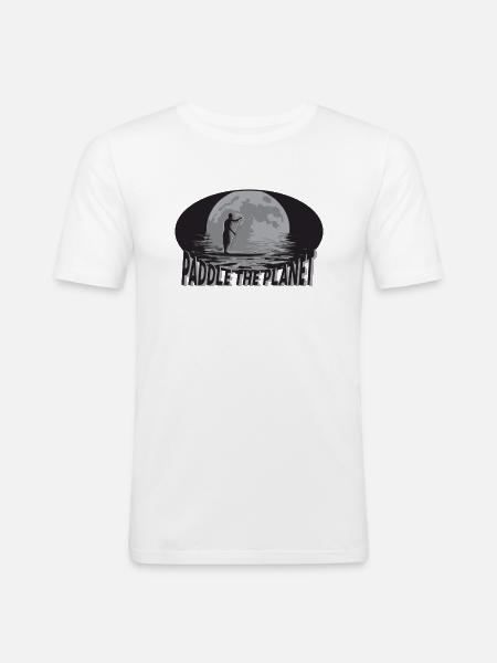 SUP - Männer Slim Fit T-Shirt - Weiß