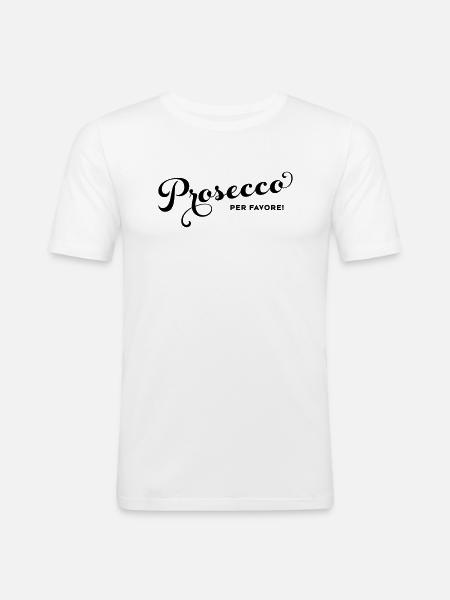 Prosecco per favore! - Men's Slim Fit T-Shirt - white