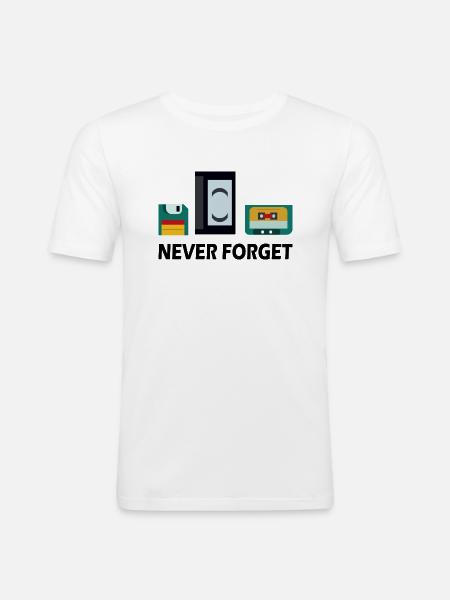 Nørder & Nørder - Gameboy - Herre Slim Fit T-Shirt - hvid
