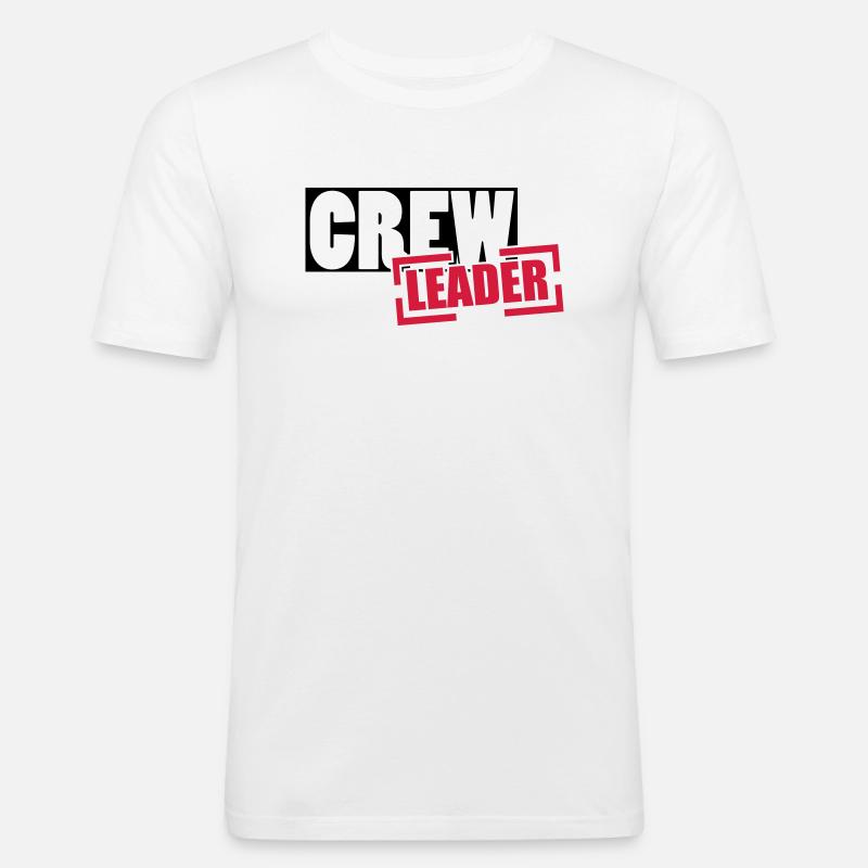 crew - Männer Slim Fit T-Shirt - Weiß