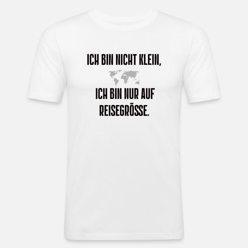 Spruch 9 - Männer Slim Fit T-Shirt - Weiß
