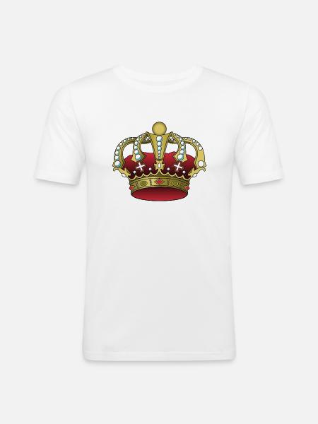 Krone - Männer Slim Fit T-Shirt - Weiß
