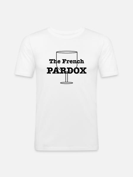 The French Pardox - Men's Slim Fit T-Shirt - white