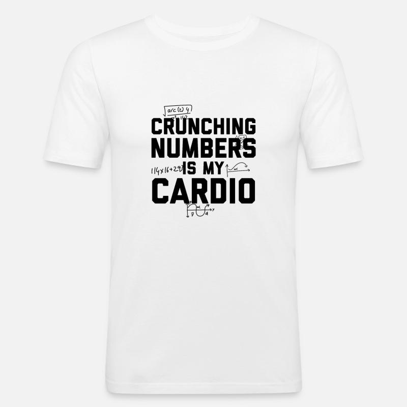 Mathematiker | Lehrer Mathe Mathematik Geschenke - Männer Slim Fit T-Shirt - Weiß