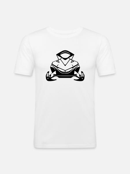 snowmobile - Men's Slim Fit T-Shirt - white