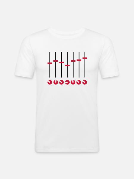 mixing_f2 - Men's Slim Fit T-Shirt - white