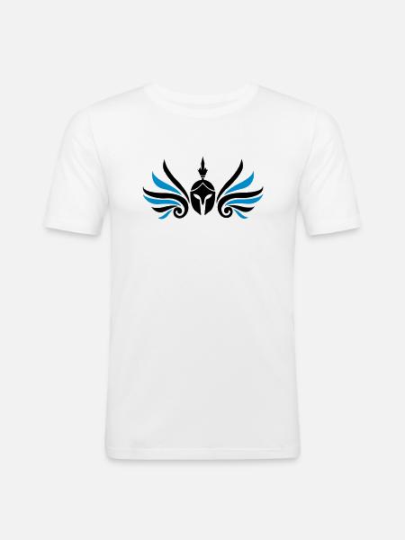 sparta_warrior_002 - Men's Slim Fit T-Shirt - white
