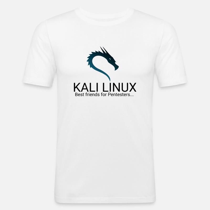 Kali Linux - Men's Slim Fit T-Shirt - white