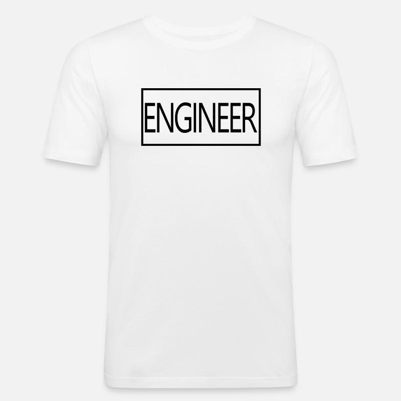 Engineer Proud Graduated Engineering Student - Men's Slim Fit T-Shirt - white
