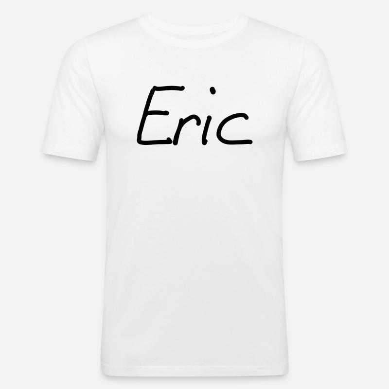 Eric - Männer Slim Fit T-Shirt - Weiß