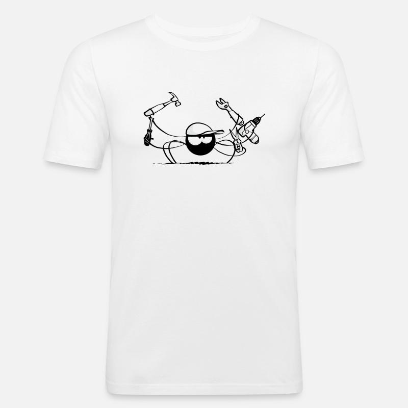 Beth die Spinne - Die DIY - Männer Slim Fit T-Shirt - Weiß