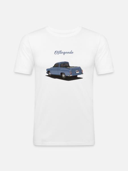 GDR Pickup // Illustration - Men's Slim Fit T-Shirt - white