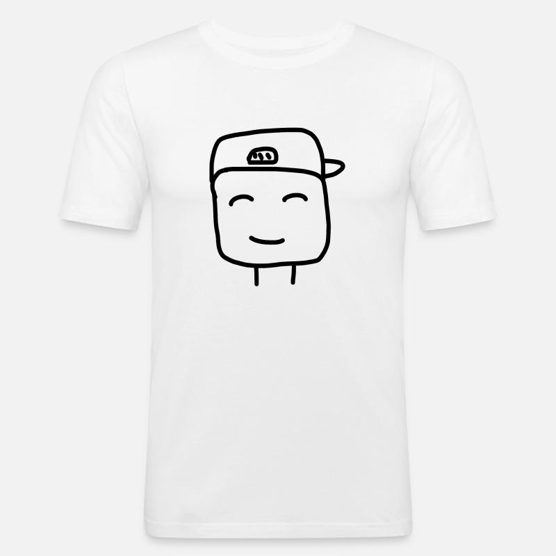 ComicBoy - Männer Slim Fit T-Shirt - Weiß