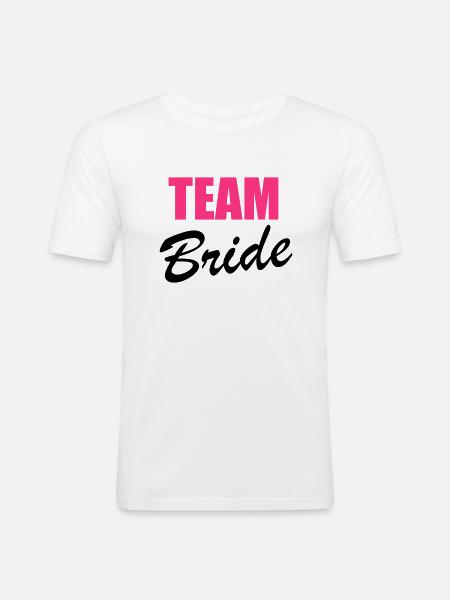 Team Bride - Men's Slim Fit T-Shirt - white