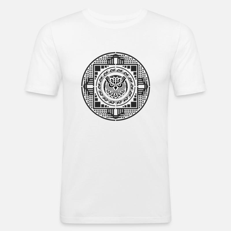 goa EULE - Männer Slim Fit T-Shirt - Weiß