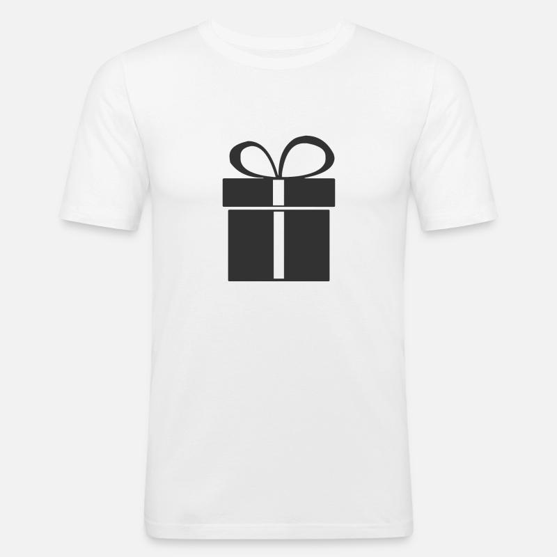 Geschenk - Männer Slim Fit T-Shirt - Weiß