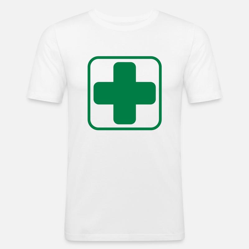 Help App 2 Frame Boarder - Männer Slim Fit T-Shirt - Weiß