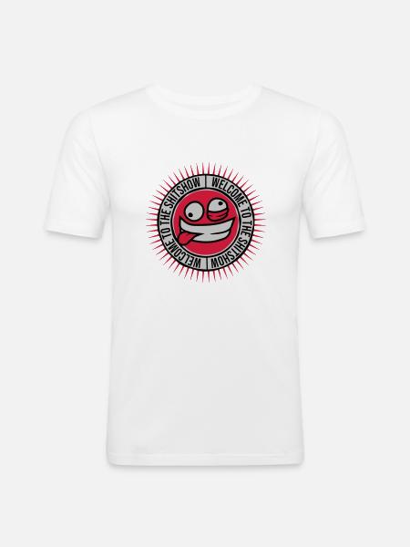 Face Welcome Shitshow - Men's Slim Fit T-Shirt - white