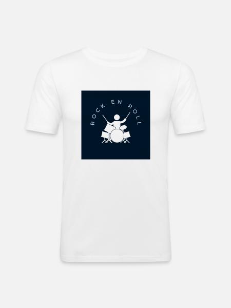 Klara - Männer Slim Fit T-Shirt - Weiß
