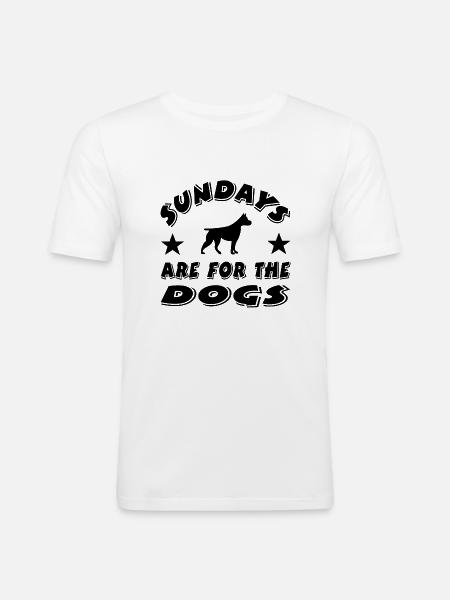 Canine - Men's Slim Fit T-Shirt - white