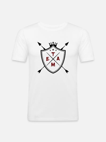 Team Coat of Arms - Men's Slim Fit T-Shirt - white