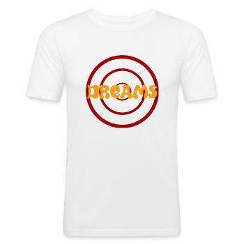 Dreams - Men's Slim Fit T-Shirt - white - Front - Nik (191cm)