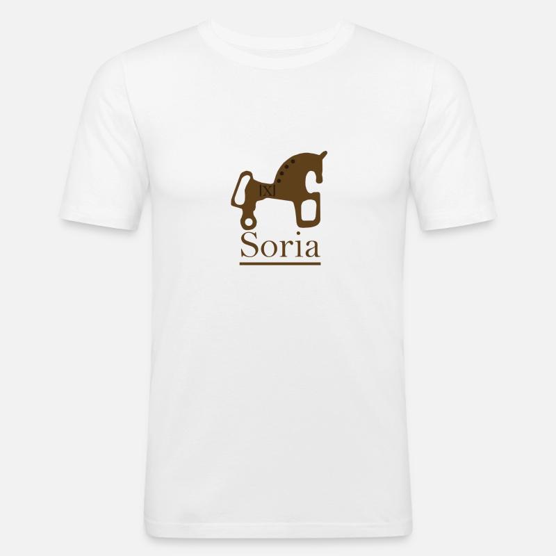 Soria - Männer Slim Fit T-Shirt - Weiß