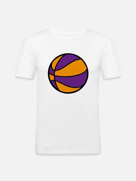 basketball 2510 - Men's Slim Fit T-Shirt - white