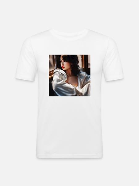 Lady - Men's Slim Fit T-Shirt - white
