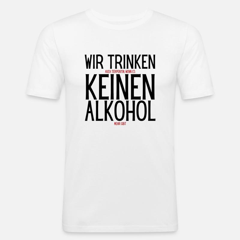 Nonalcoholic? Look twice! - Men's Slim Fit T-Shirt - white