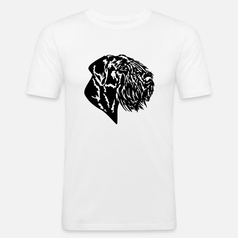 292 Riesenschnauzer - Männer Slim Fit T-Shirt - Weiß