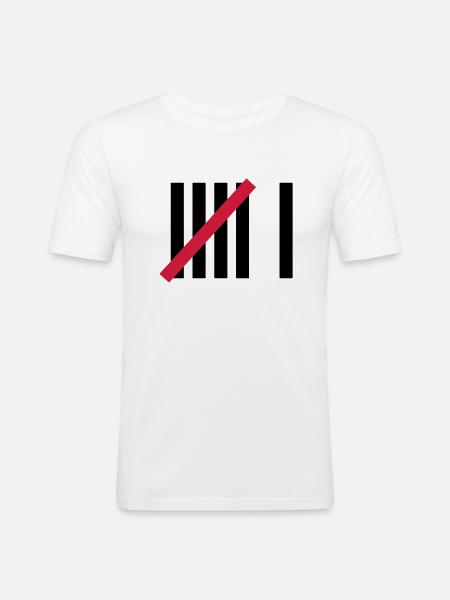 6th Birthday - Men's Slim Fit T-Shirt - white