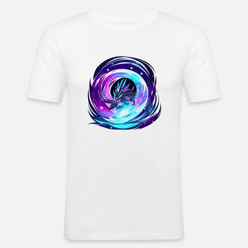 Die Wesen über uns - Männer Slim Fit T-Shirt - Weiß